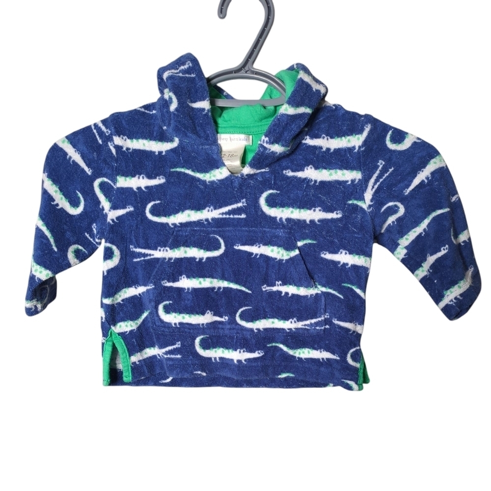 Pottery Barn Kids Terry Alligator Cover-up Hoodie‎ 12-18 Months